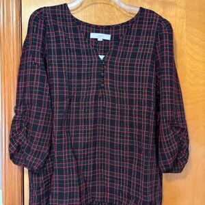 Ann Taylor LOFT Plaid Blouse